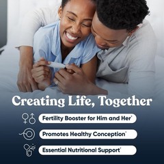 New Conception for Her & Him Fertility Supplement Bundle 120 Veg Capsules