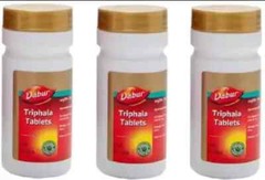 Dabur Triphala 60 Tablets (Pack of 3, Total 180 Tabs) | Constipation & Digestion