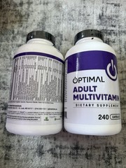 Wow🫪😲Best Offer 2 Optimal Adult Multivitamin 240 Caps 4 Per Day Exp:2027