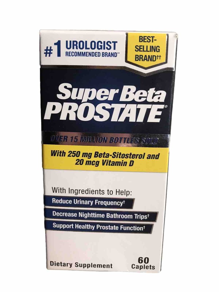 Super Beta Prostate Advanced Male Supplement 60 Caplets Damaged Box