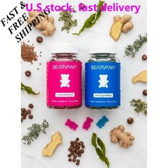 BEARVANA Combo Gummies – Women’s Support & Fitness Aid, Delicious Berry Flavor+