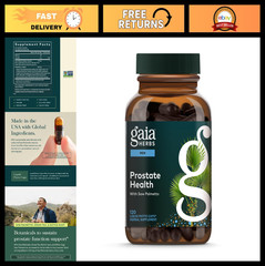 Prostate Health Support for Men – Saw Palmetto, Green Tea, Nettle Root – 120 Veg
