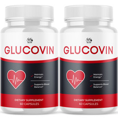 (2 Pack) Glucovin Advanced Support Blood Supplement Formula Gluco Vin 120 Caps