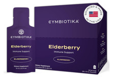Cymbiotika Elderberry Immune Support Supplement, 26 x 10ml Servings
