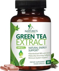Green Tea Fat Burner 1000mg EGCG Extract Natural Weight Loss Supplement Capsules