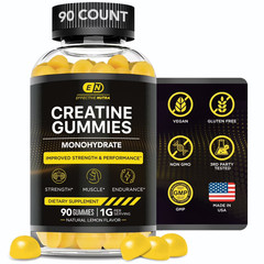Creatine Gummies for Men & Women – Creatine Monohydrate Gummies for Strength, Mu