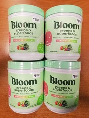 4 Pk: Bloom Greens & Superfoods Powder Strawberry Kiwi 10.24oz ea Exp. 9/30/26 F