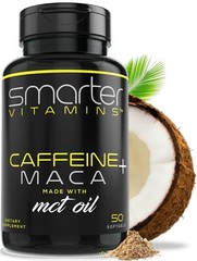 SMARTERVITAMINS – Caffeine MACA Made with Coconut MCT Oil for Extended Energy