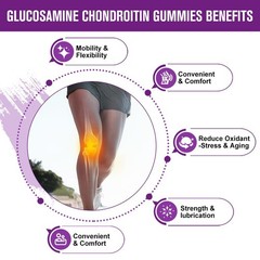 GORNVB Glucosamine Chondroitin Gummies with MSM & Elderberry Extra Strength …
