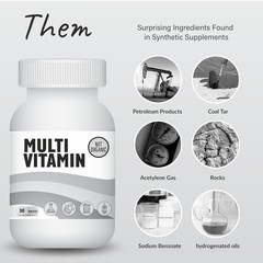 Organixx Clean Sourced Multivitamin For Women Men W/Vitamin C D3 Vitamin B