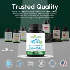 Multi Collagen Capsules with Hyaluronic Acid – 240 Capsules for All Ages