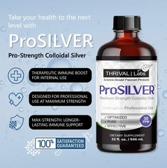 ProSILVER Black Label Pro-Strength 30PPM Colloidal Silver Liquid (64oz) Bottle
