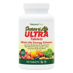 Ultra Source Of Life Multivitamin 180 Count Whole Body Support Iron Free