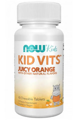 NOW Foods Kids Vits (Juicy Orange) 60 Lozenges New Sealed Exp 10/2026