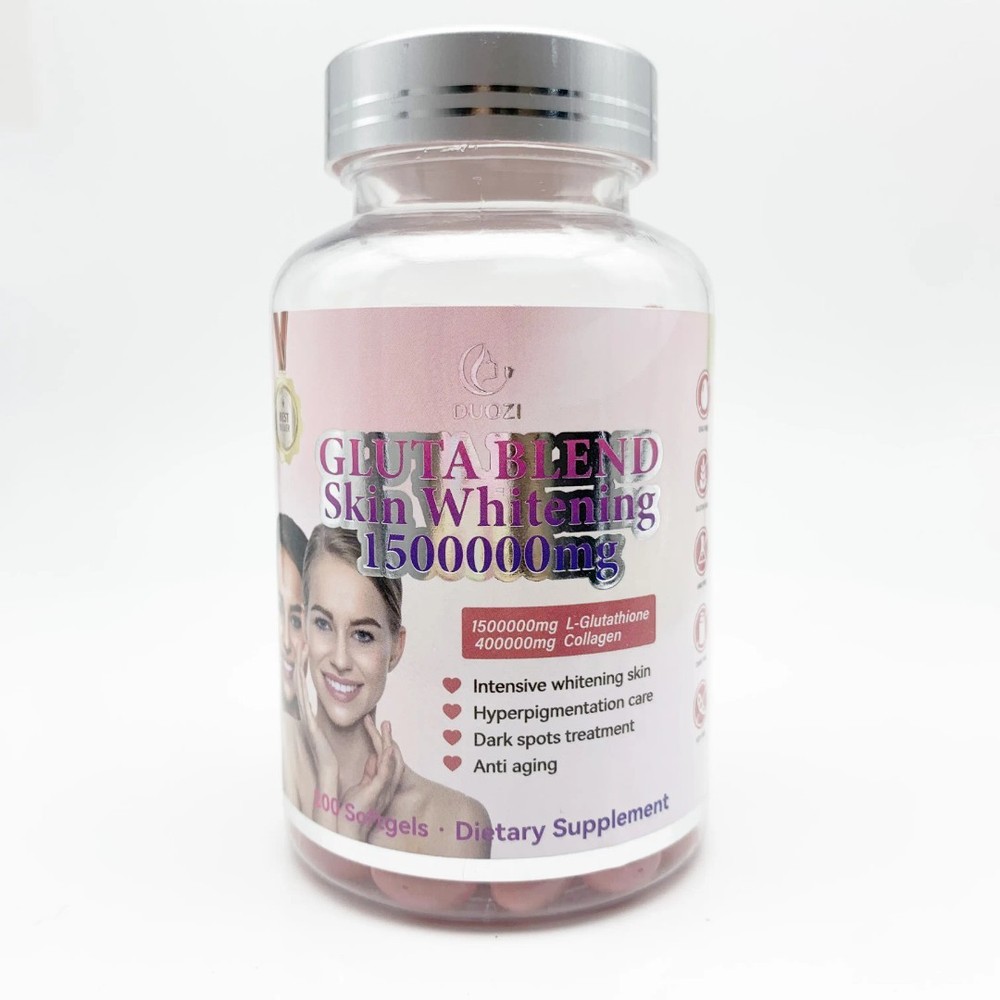 Natural Gluta Blend Skin Brightening Dietary Supplement, 200 Softgel [USA Stock]