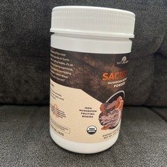 Sacred 7 Organic Mushroom Extract Powder USDA Lions Mane Cordyceps 60g EX 08/26