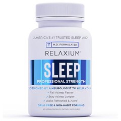 Relaxium Sleep – Fall Asleep Faster, Wake Refreshed – L-Tryptophan, Magnesium