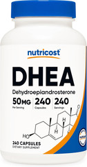 DHEA 50mg High Potency – 240 Capsules Hormone Balance Supplement – Non-GMO Bulk