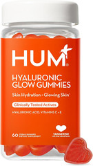 HUM Hyaluronic Glow Gummies – Hydrating Skin Supplement – 60 Count Expires 02/27