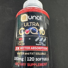 Qunol Ultra CoQ10 100 mg Supplement 3x Better Absorption 120