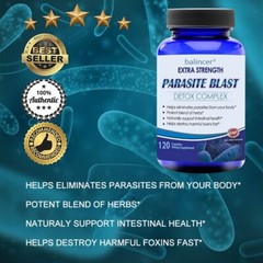 PARASITE BLAST Body Cleanse Complex Anti- PARASITE Support 120 Capsules