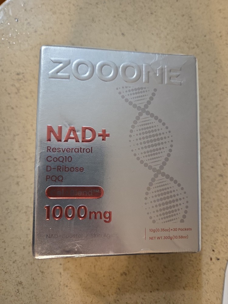 ZOOONE NAD+ Nicotinamide Riboside PQQ Drink Mix Energy & Skin Support 30 Pack