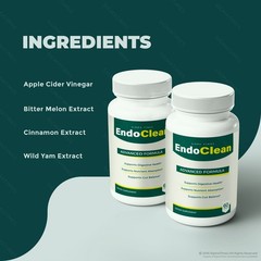 EndoClean Capsules, Premium Cleansing Formula for Detox & Balance Digestion 60ct