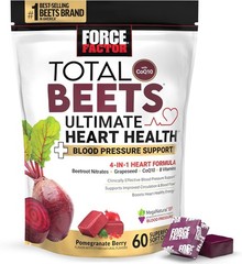 FORCE Ultimate Total Beets FACTOR Heart Fitness Blood Support Pressure Chews