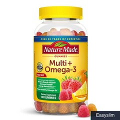 Multivitamin + Omega-3 Gummy Vitamins, 140 Count for Adult Men & Women