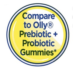 Probiotic + Prebiotic Dietary Supplement for Adults, Peach 30 Gummies.
