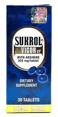 Sukrol Vigor EF Con Arginina – Tabletas Multivitaminicas – 30 Tabletas