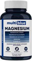 MultiBlue Magnesium Blend Formula Gluten Free 180 Capsules