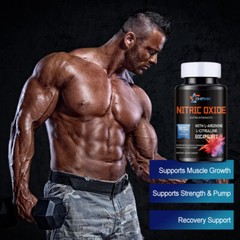 Nitric Oxide & Circulation Booster Dietary Supplement | L-Citrulline, L-Arginine