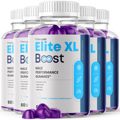 (5 Pack) Elite XL Boost ACV Gummys Support Male Health EliteXLBoost 300 Gummies