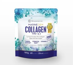 KINOHIMITSU Marine Gem Collagen 180g Enhance Hair Skin &Nails Express Shipping