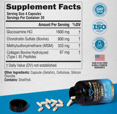 Glucosamine Chondroitin MSM Collagen | Joint Support Supplement