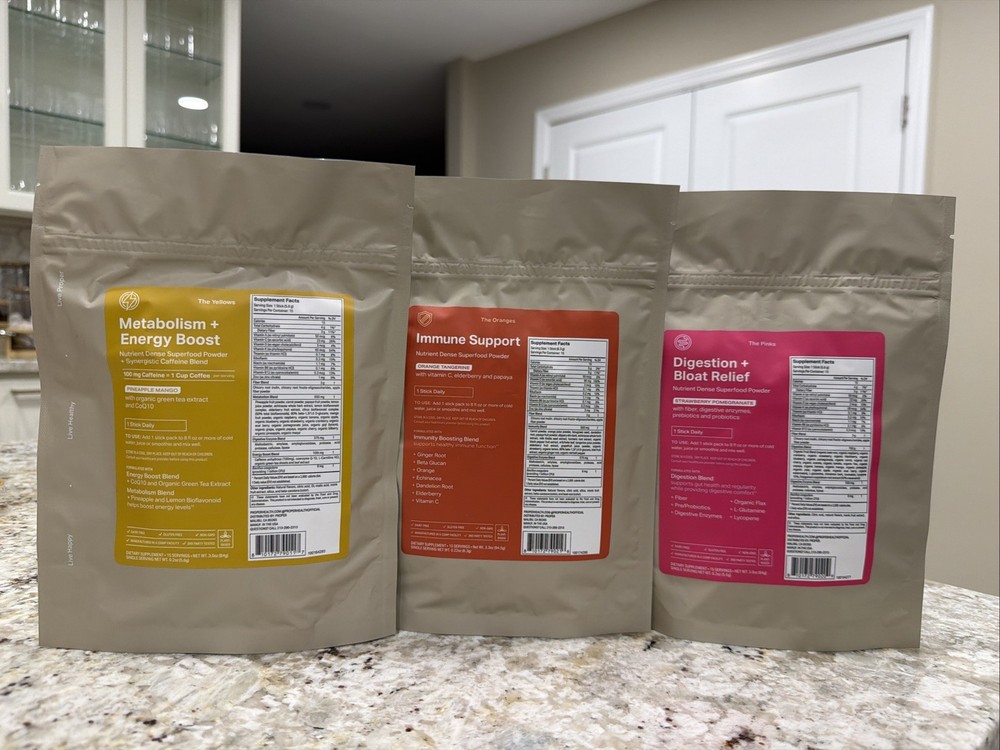 Proper Health 3 Pack – Metabolism Immune Support Digestion (15 Sticks Each Bag)