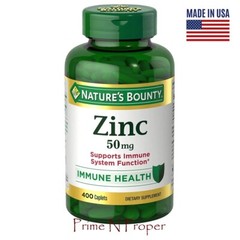 Nature’s Bounty Zinc Supports Immune Health 50mg 400 ct Caplets expire 04/2026