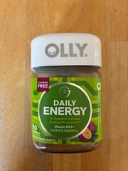 Olly DAILY ENERGY Gummies, Tropical Passion Flavor, 60 count Vitamin Supplement