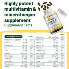 Multivitamins & Minerals for Women and Men with High Strength Vitamin B12, D3…