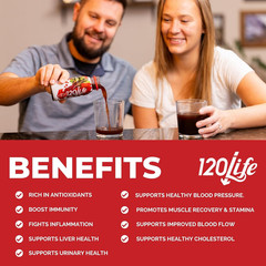 120Life Blood Pressure Juice, Beet Root & Pomegranate, 8 oz, 14 ct