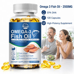 Omega 3 Fish Oil 2500mg 120 Capsules EPA DHA Supplement