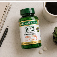 3-Pack Nature’s Bounty Vitamin B-12 2500 mcg, 300 Quick Dissolve Tablets