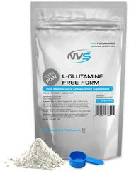 2.2lb (1000g) NVS LABS 100% L-GLUTAMINE POWDER FREE FORM AMINO