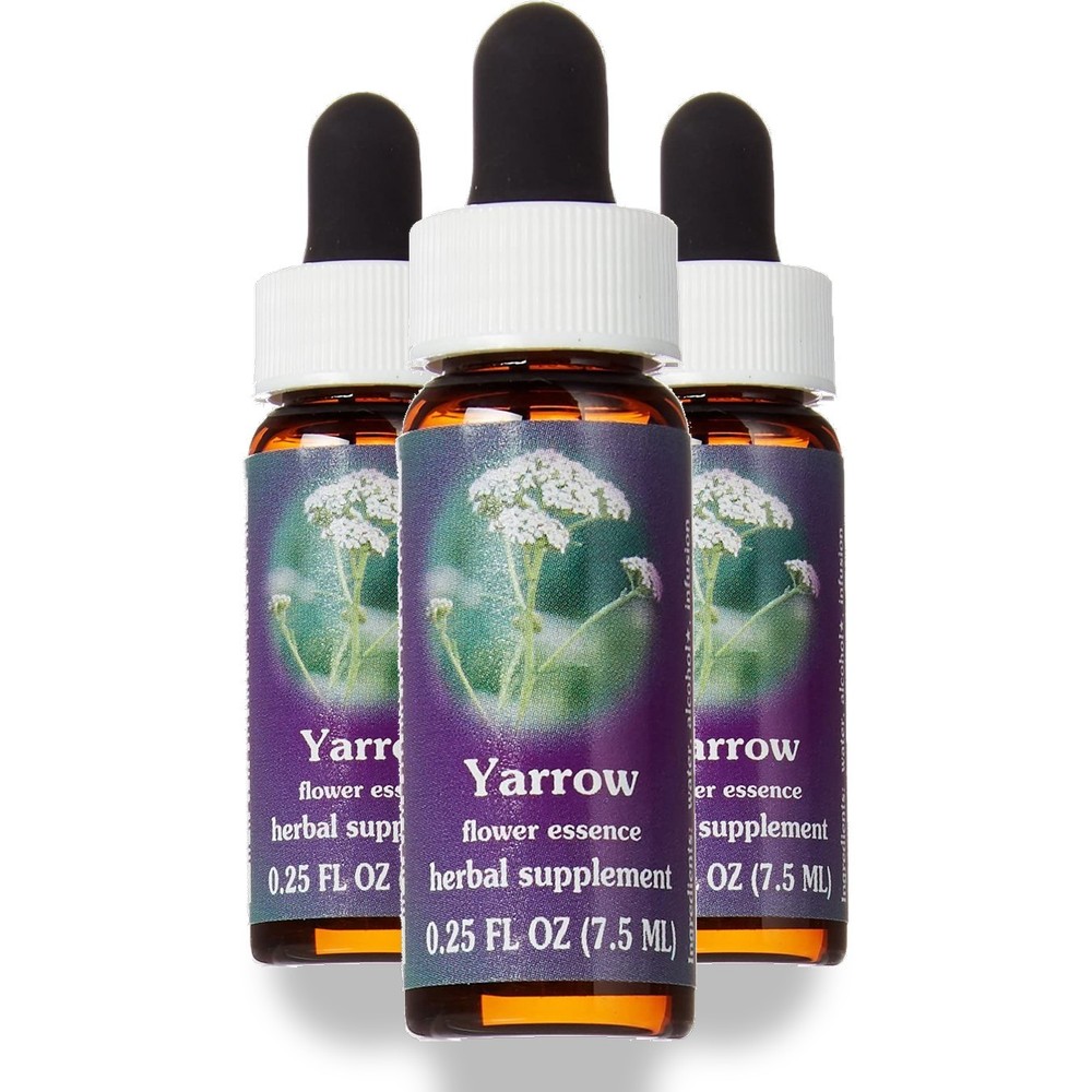 Flower Essence Services Yarrow Herbal Supplement 0.25 Oz 25 3 Pack