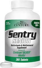 Daily Support Multivitamin for Adults 50+, 265 Count Sentry Tablets Unflavored
