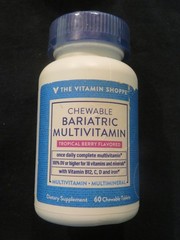 The Vitamin Shoppe Chewable Bariatric Multivitamin 60 Tablets Tropical Berry