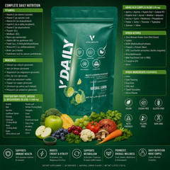 V-Daily VitalHealth Multi-Vitamin Powder Complete Nutrition Supplement