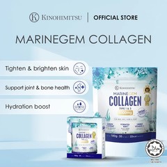 8 x KINOHIMITSU Marine Gem Collagen 180g – Skin Firming, Anti-Aging
