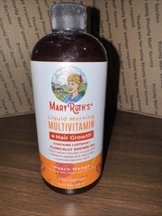 Mary Ruths Liquid Morning Multivitamin + Hair Growth Peach Mango 15.22 fl oz